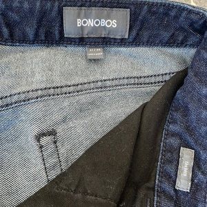 Bonobos mens dark blue wash jeans 31x30